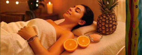 gli ingredienti del rituale energy ananas arancio e sale rosa