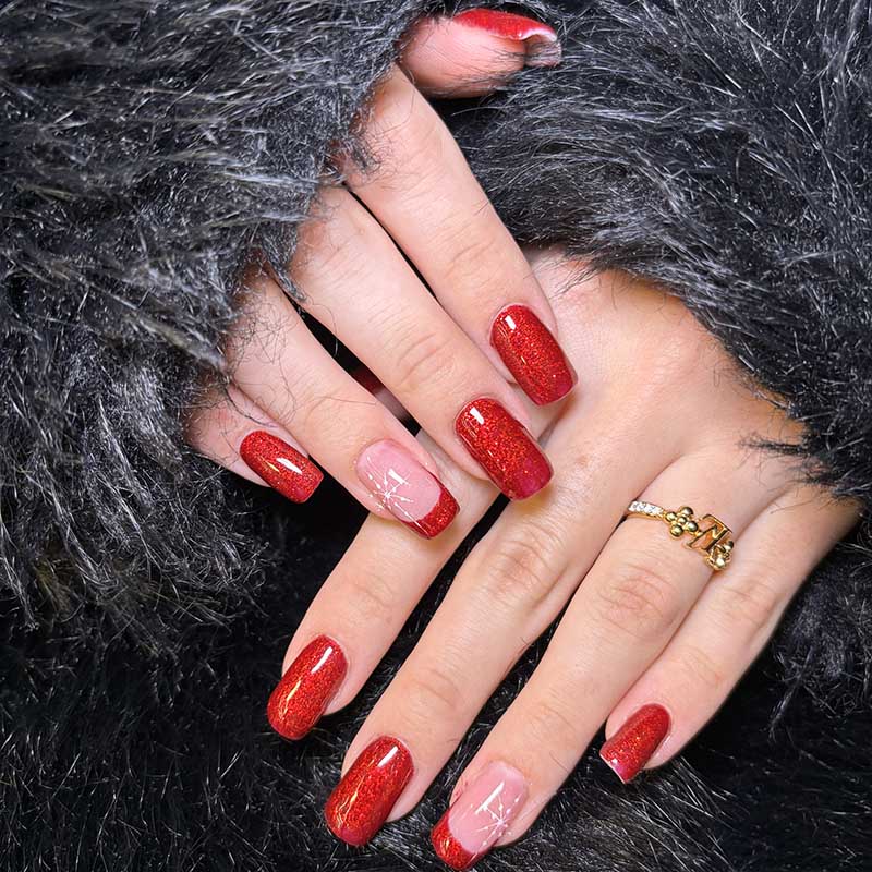 Semipermanente unghie brillante